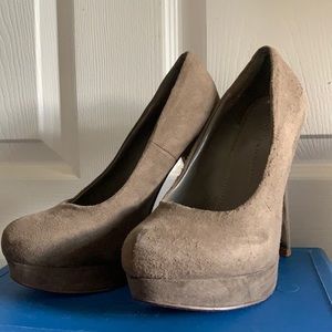 Suede heels